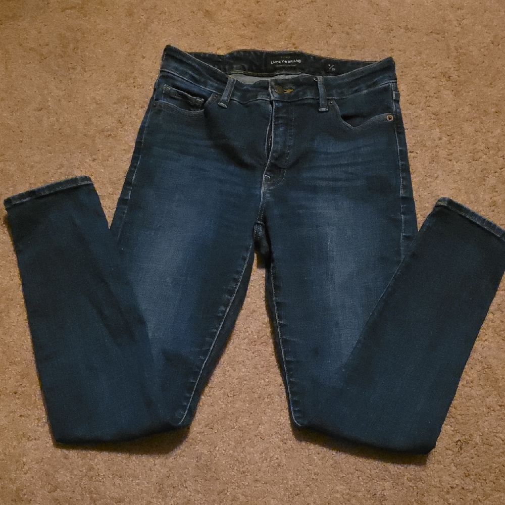 Lucky Brand Women's Dark Blue Skinny Jeans
